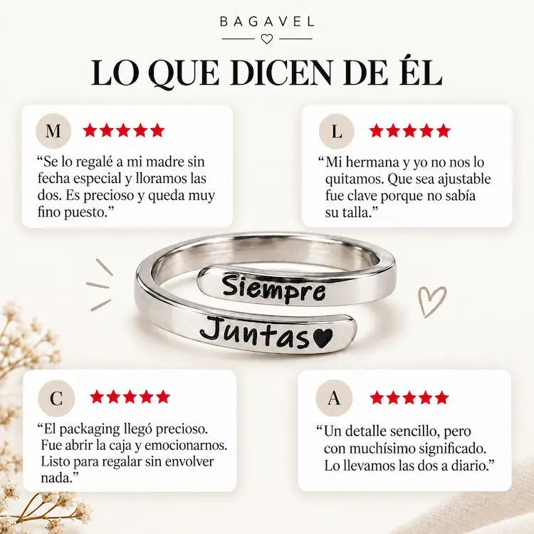 Anillo Vínculo — Siempre Juntas