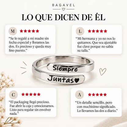 Anillo Vínculo — Siempre Juntas